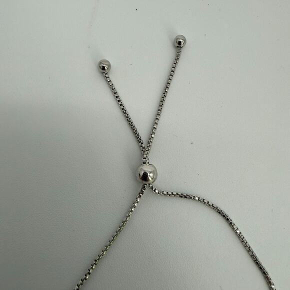 BRILLIANCE Charm Bracelet Marcasite Swarovski Butterfly Adjustable Silver Tone - Picture 3 of 5